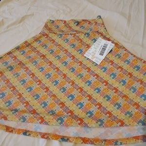 Lularoe azure skirt (nwt) Autism puzzle print